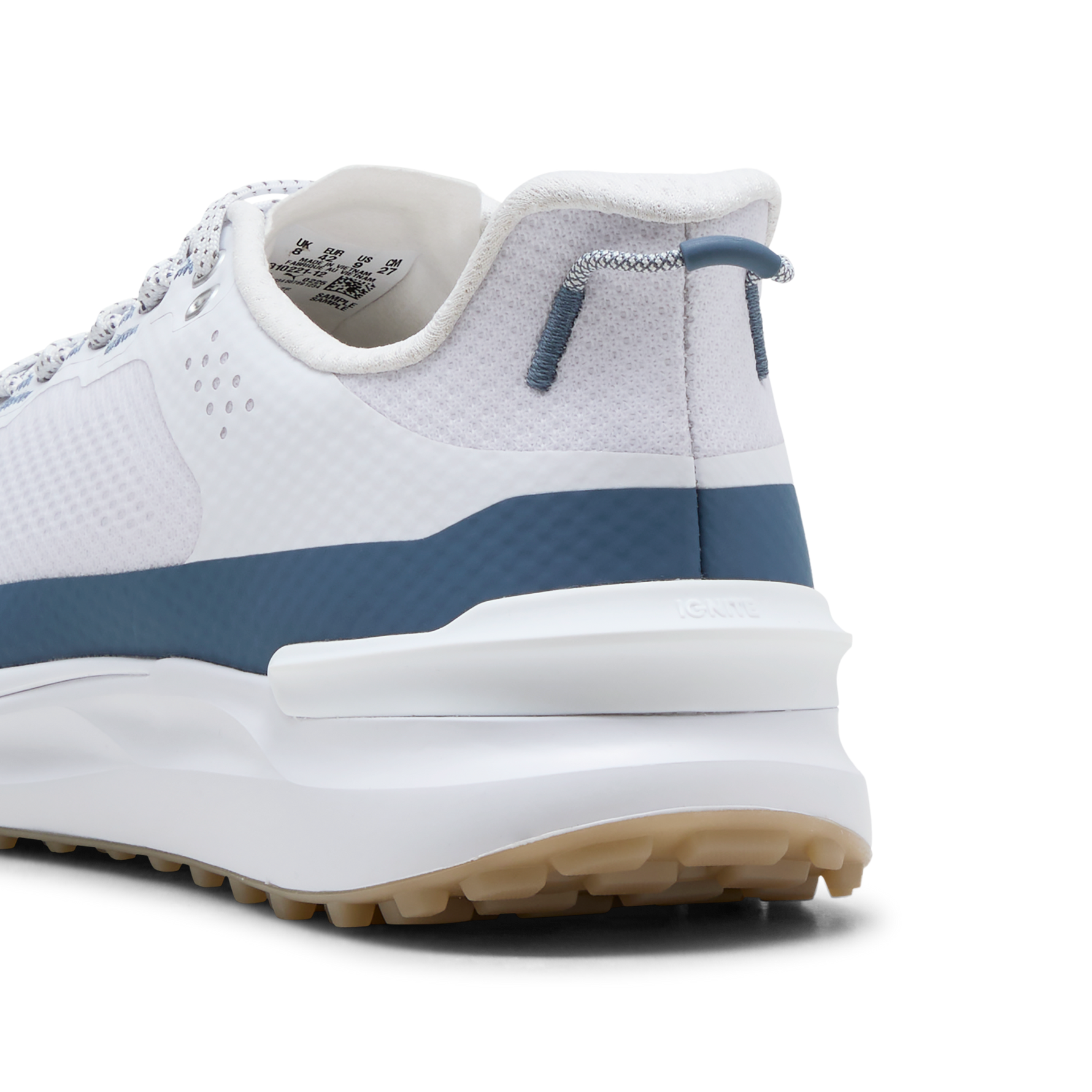 Puma Mens IGNITE Elevate X Golf Shoes - White/Dark Indigo