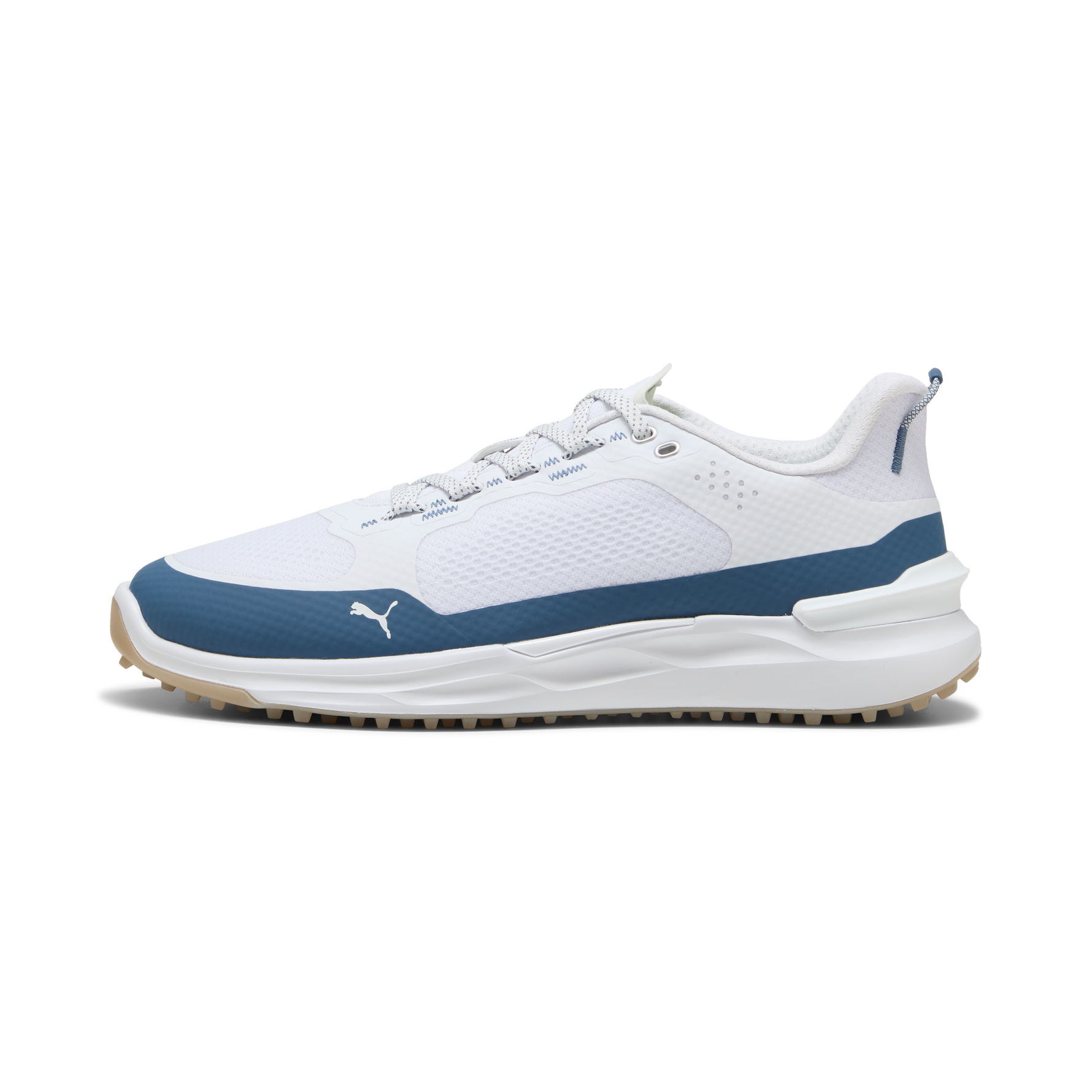 Puma Mens IGNITE Elevate X Golf Shoes - White/Dark Indigo