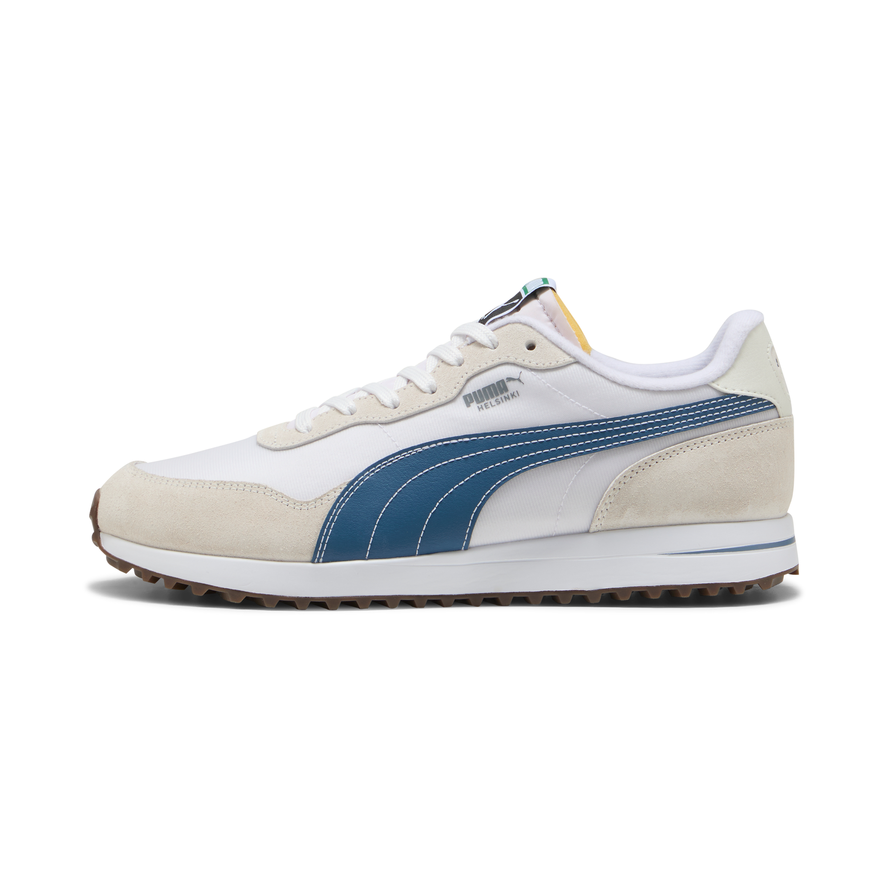 Puma Mens Helsinki G Golf Shoes - White/Dark Indigo