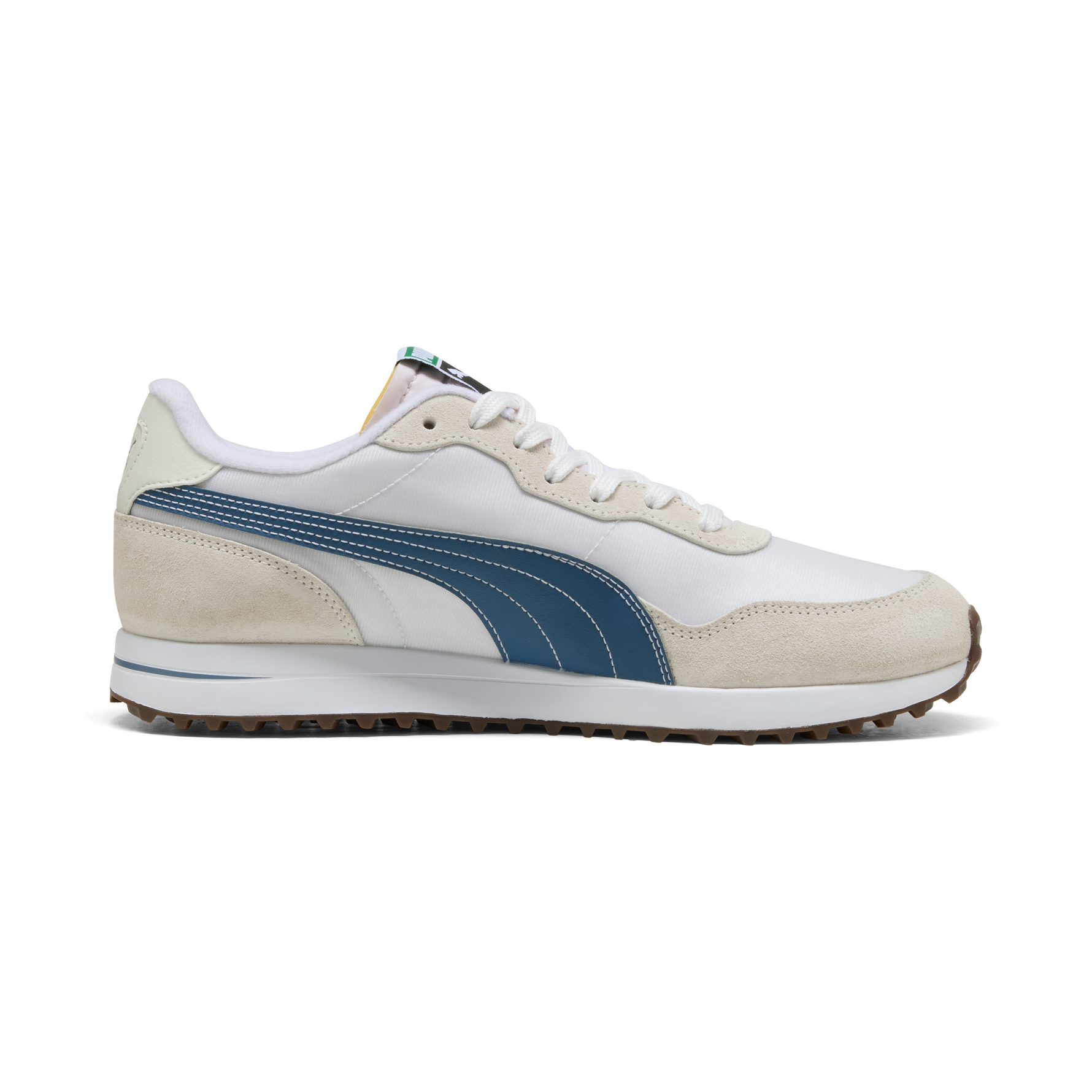 Puma Mens Helsinki G Golf Shoes - White/Dark Indigo
