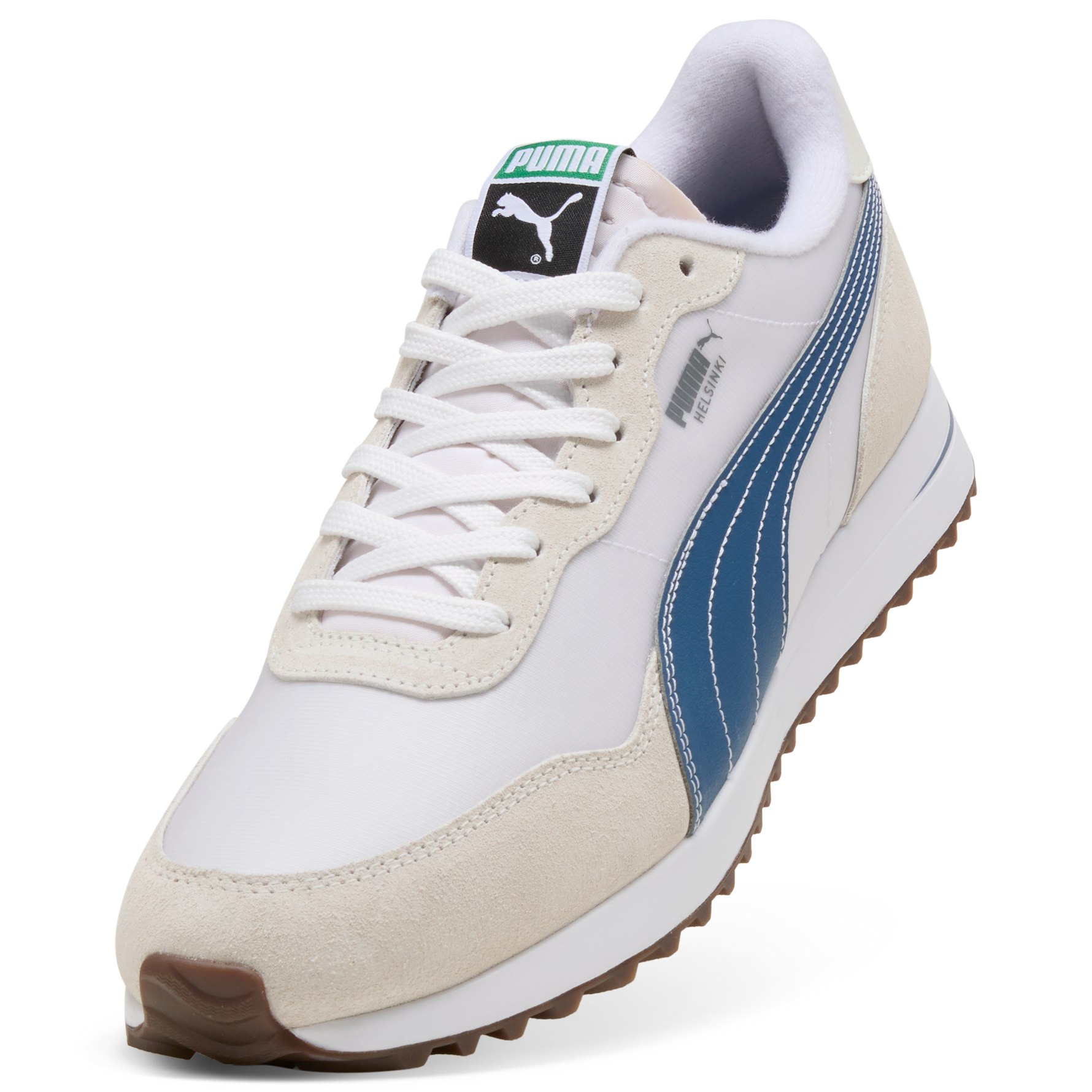 Puma Mens Helsinki G Golf Shoes - White/Dark Indigo