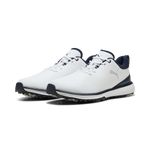 Puma Mens Fusion Grip ST Golf Shoes - White/Silver/Deep Navy