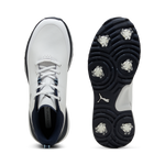 Puma Mens Fusion Grip ST Golf Shoes - White/Silver/Deep Navy