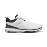 Puma Mens Fusion Grip ST Golf Shoes - White/Silver/Deep Navy