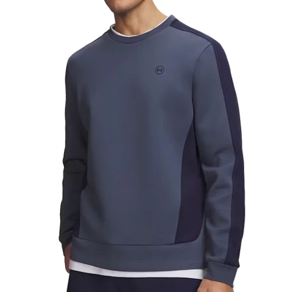 Under Armour Mens Drive Mid Layer Crew Downpour Gray