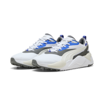PUMA Mens GS-X Efekt Golf Shoes - White/Vapour Grey/Royal Sapphire