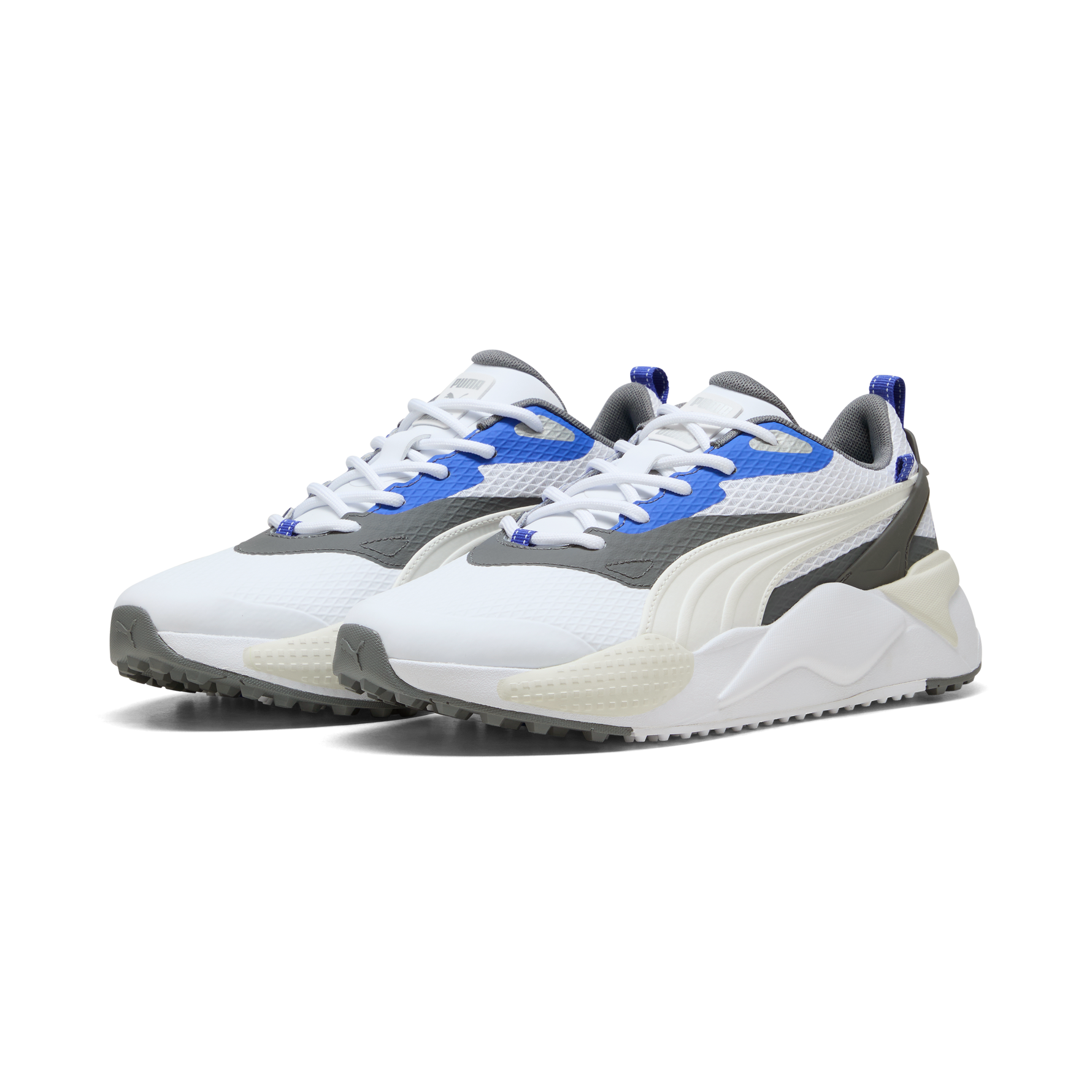 PUMA Mens GS-X Efekt Golf Shoes - White/Vapour Grey/Royal Sapphire