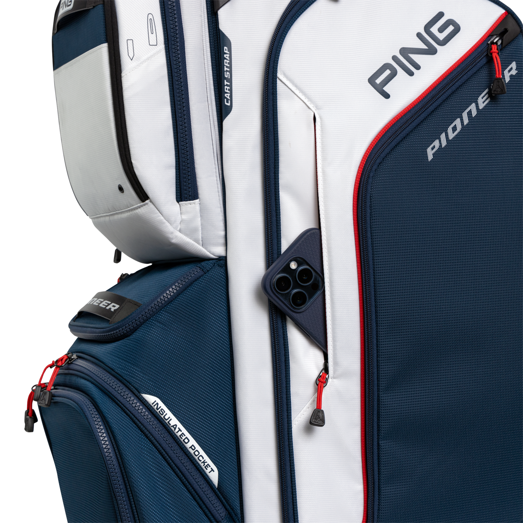 Ping Pioneer Cart Bag - Blue/Navy
