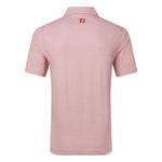 Footjoy Mens Scallop Geo Pique Polo Shirt Nantucket Red 39238