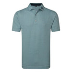 Footjoy Mens Nautical Flag Print Lisle Polo Shirt Green/Navy 39263