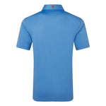 Footjoy Mens Stretch Pique Solid Polo Shirt Coastal Blue 39287