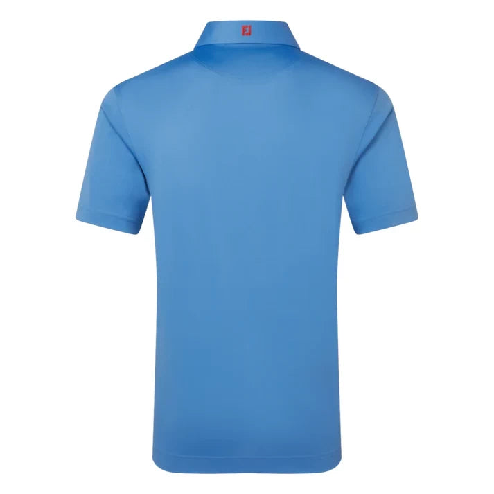 Footjoy Mens Stretch Pique Solid Polo Shirt Coastal Blue 39287