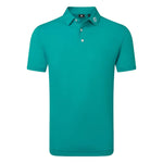 Footjoy Mens Stretch Pique Solid Polo Shirt Tile Blue 39342