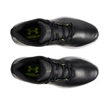Under Armour Mens UA Drive Fade Wide Golf Shoes - Black/Metallic Silver