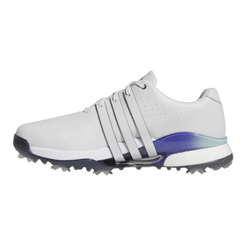adidas Mens TOUR 360 24 Golf Shoes - Dash Grey/Aurora Ink/Cobalt Blue