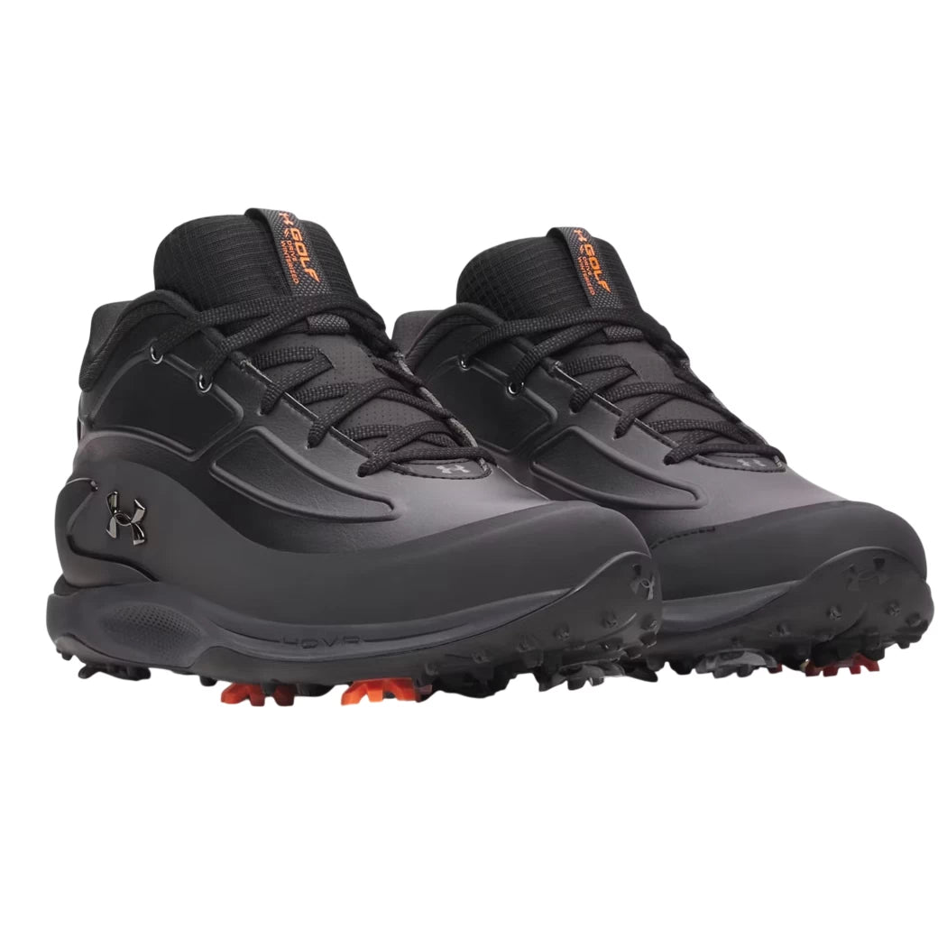Under Armour Mens Drive Winterized Waterproof Golf Shoes Anthracite/Clay Green/Metallic Gun Metal