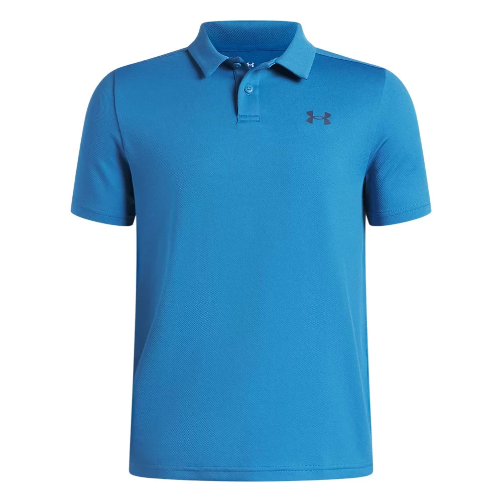 Under Armour Boys Matchplay Polo Shirt Aegean Blue/Academy