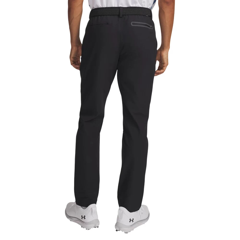 Under Armour Mens Drive ColdGear Infrared Tapered Golf Trousers Black/White