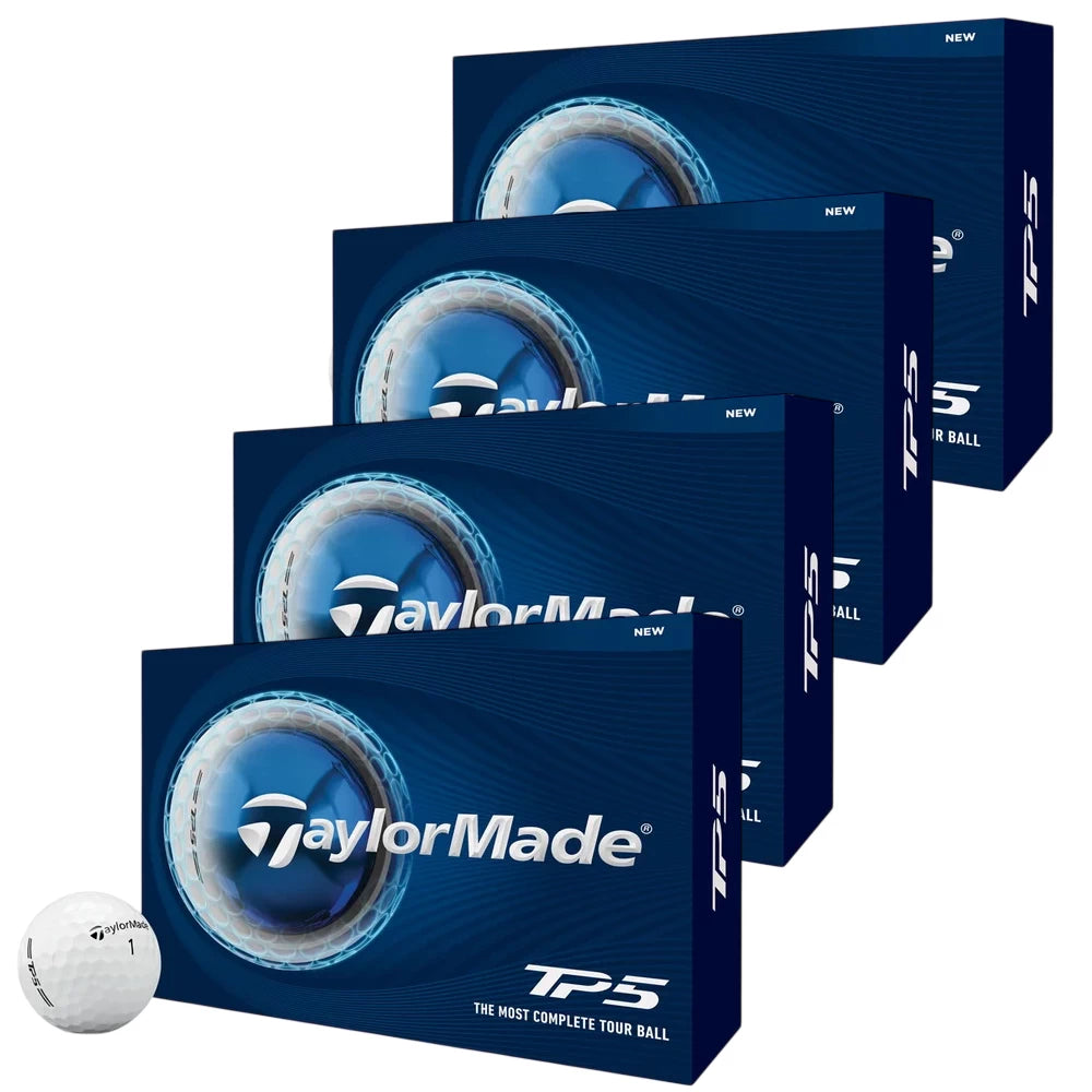 TaylorMade TP5 Golf Balls 4 Dozen White (4 for the price of 3)