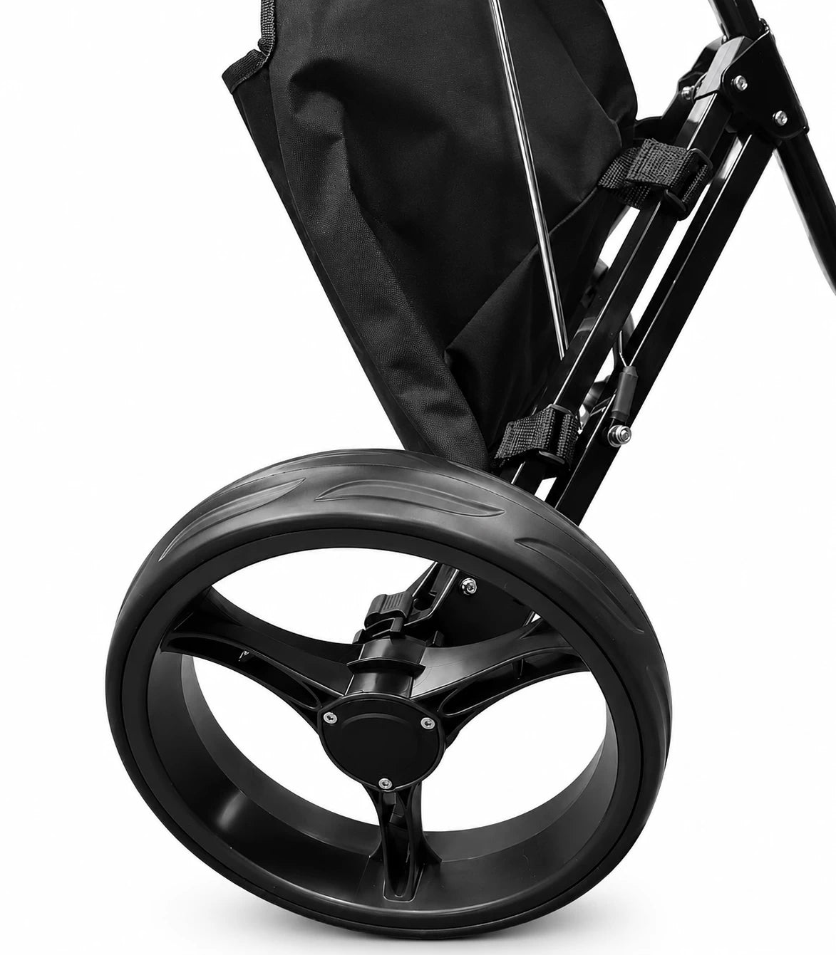 TV GOLF 3 Wheeled Push Trolley - Plus FREE Umbrella Holder