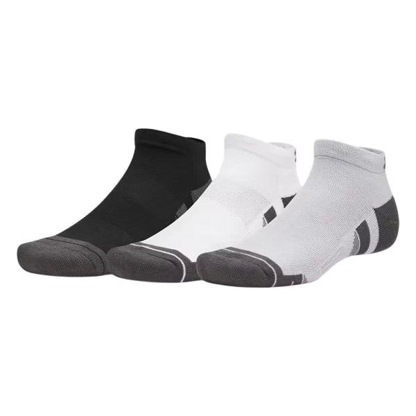 Under Armour Unisex Performance Tech Three Pack Low Socks Mod Gray/White/Jet Gray
