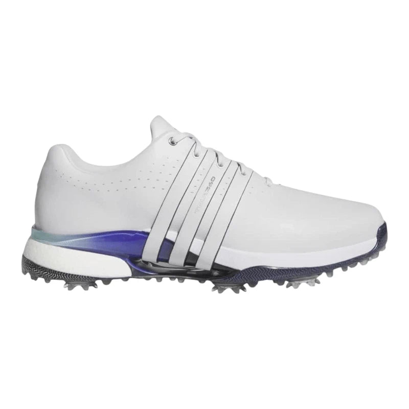 adidas Mens TOUR 360 24 Golf Shoes - Dash Grey/Aurora Ink/Cobalt Blue