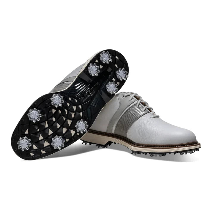 Footjoy Mens Premiere Packard Golf Shoes White/Grey 54562