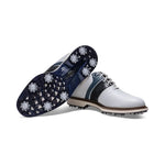 Footjoy Mens Premiere Packard Golf Shoes White/Navy 54563