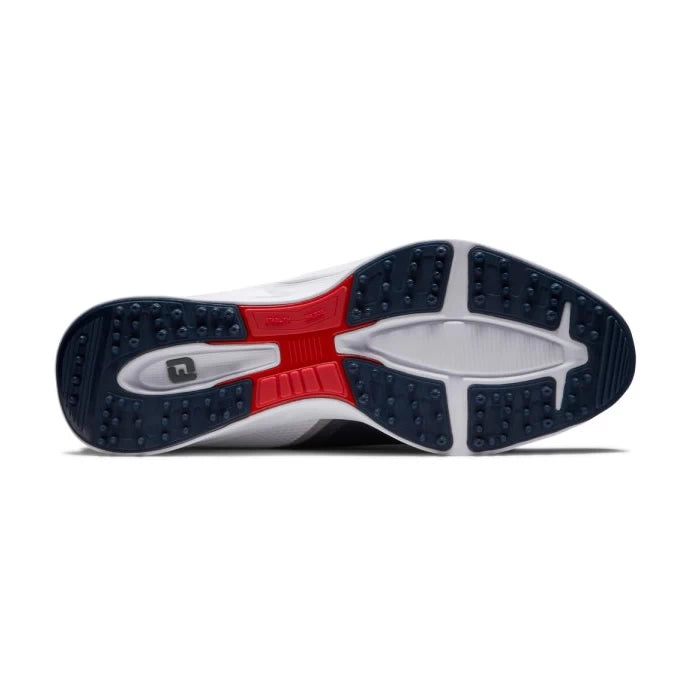 Footjoy Mens FJ Fuel Golf Shoes White/Navy/Red 55442