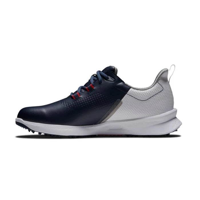 Footjoy Mens FJ Fuel Golf Shoes White/Navy/Red 55442
