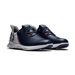 Footjoy Mens FJ Fuel Golf Shoes White/Navy/Red 55442