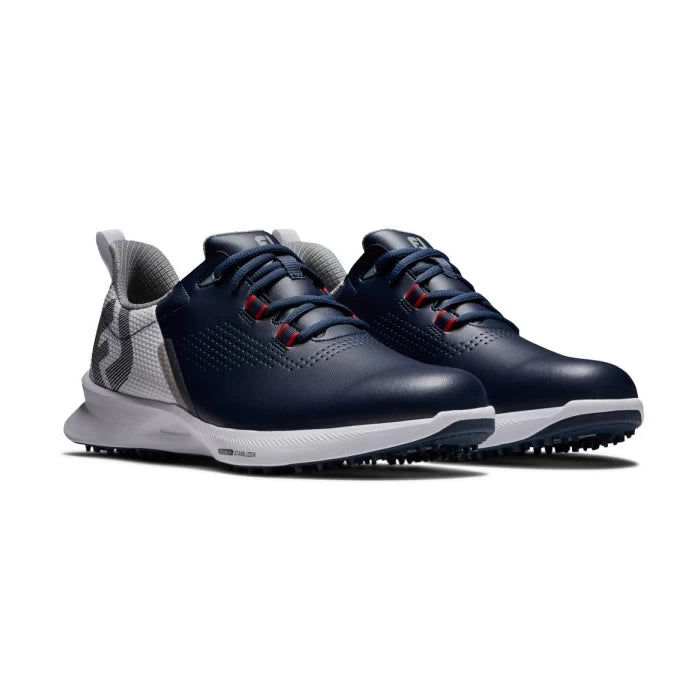 Footjoy Mens FJ Fuel Golf Shoes White/Navy/Red 55442