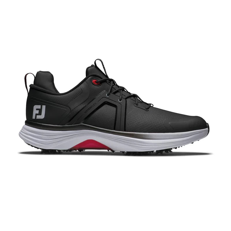 Footjoy Mens Hyperflex Golf Shoes Black/White/Red 55472