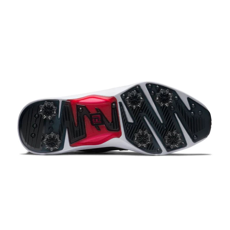 Footjoy Mens Hyperflex Golf Shoes Black/White/Red 55472