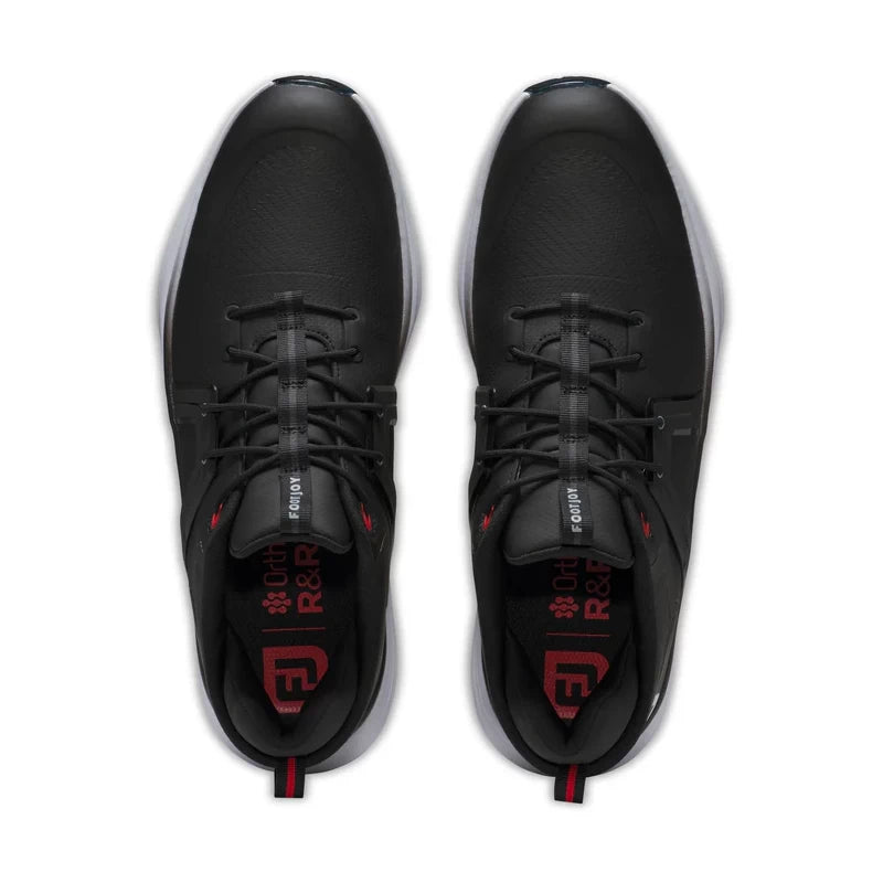 Footjoy Mens Hyperflex Golf Shoes Black/White/Red 55472