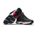 Footjoy Mens Hyperflex Golf Shoes Black/White/Red 55472