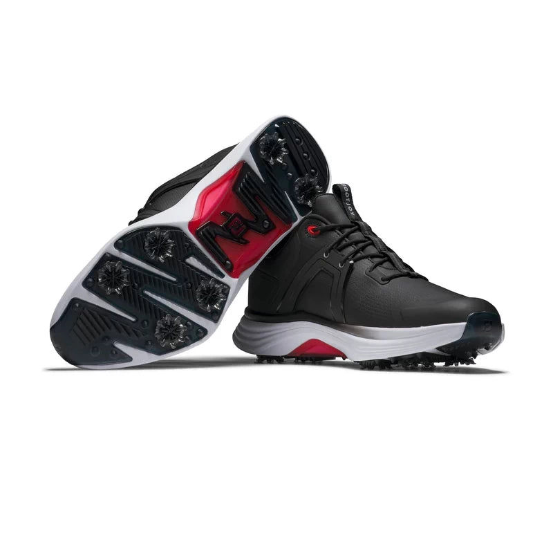 Footjoy Mens Hyperflex Golf Shoes Black/White/Red 55472