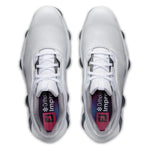 Footjoy Mens Tour Alpha Golf Shoes White/Silver 55543
