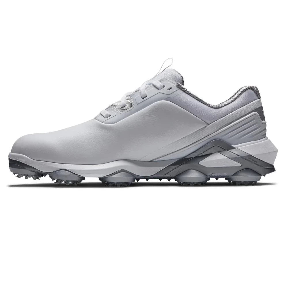Footjoy Mens Tour Alpha Golf Shoes White/Silver 55543