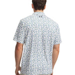 Under Armour Mens Playoff 3.0 Printed Polo Blue Wind/Midnight Navy/White