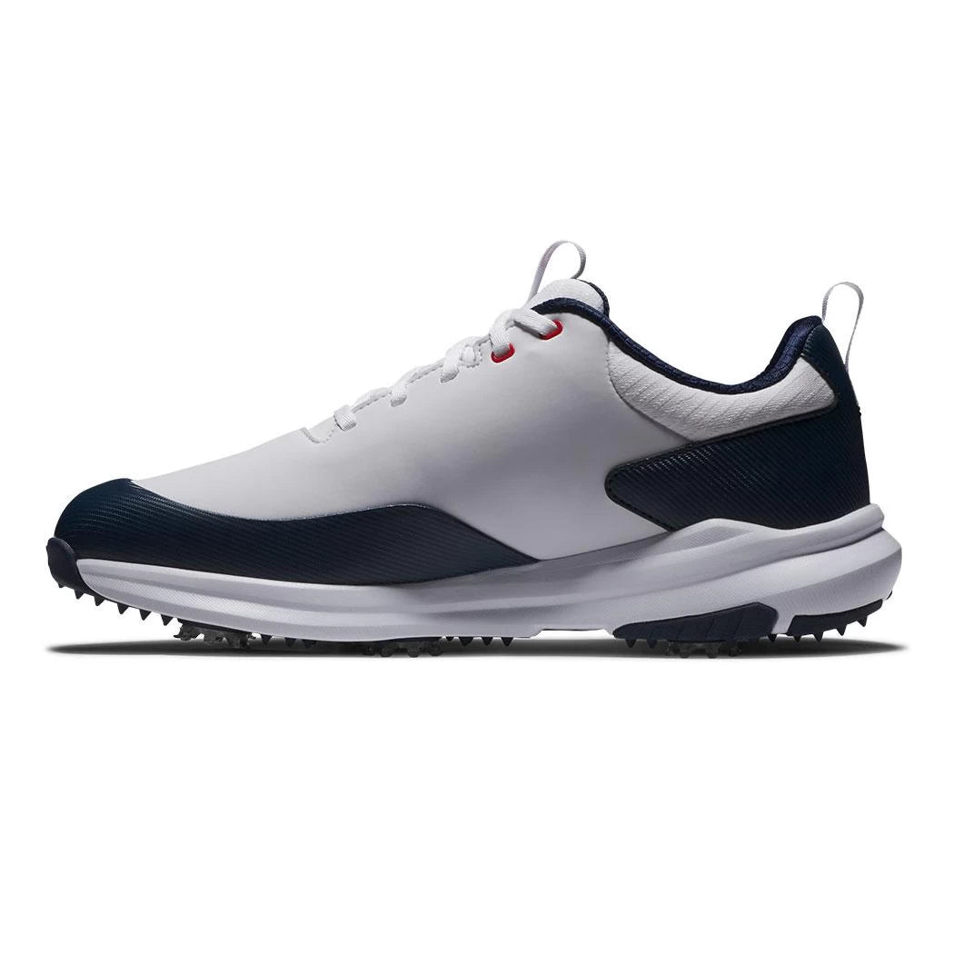 Footjoy Mens Tour Rival Golf Shoes White/Navy/Red 56959
