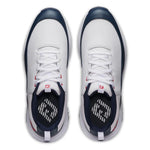 Footjoy Mens Tour Rival Golf Shoes White/Navy/Red 56959