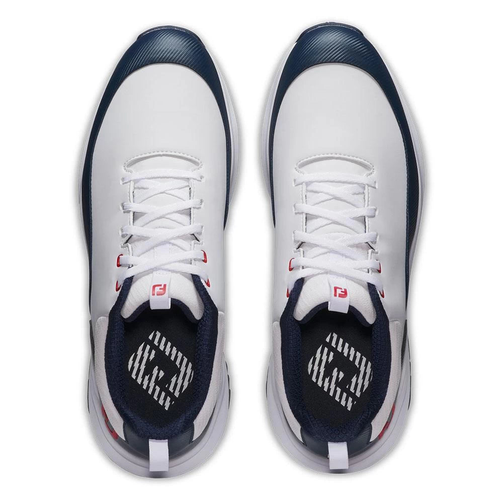 Footjoy Mens Tour Rival Golf Shoes White/Navy/Red 56959