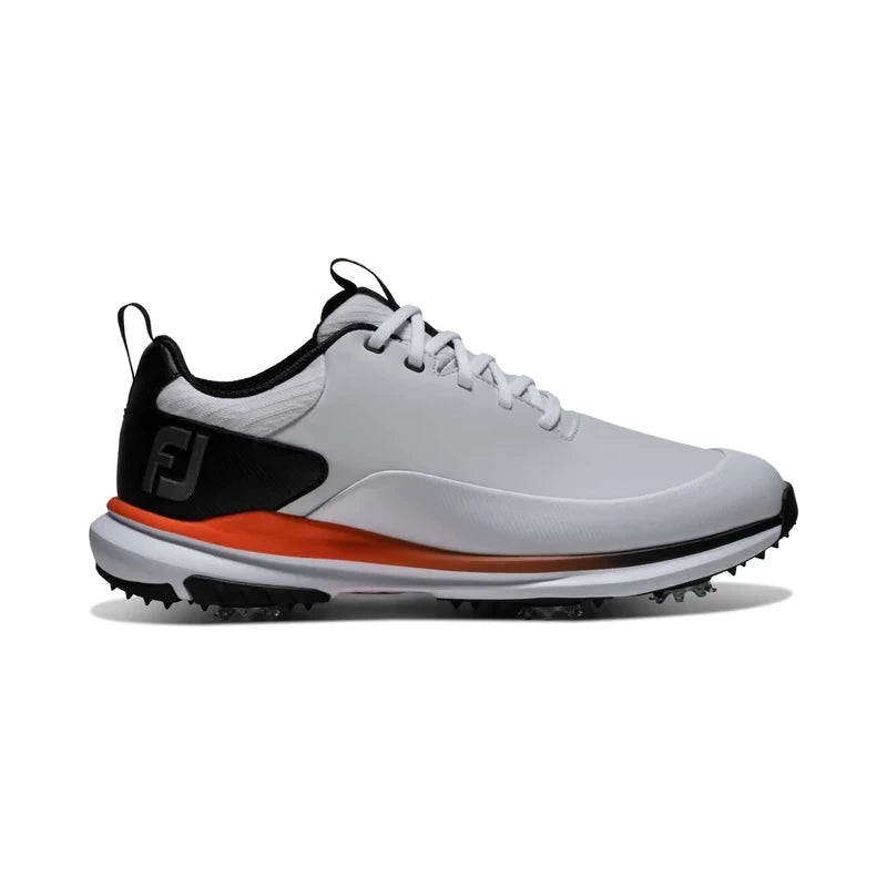 Footjoy Mens Tour Rival Golf Shoes White/Black/Orange 56970