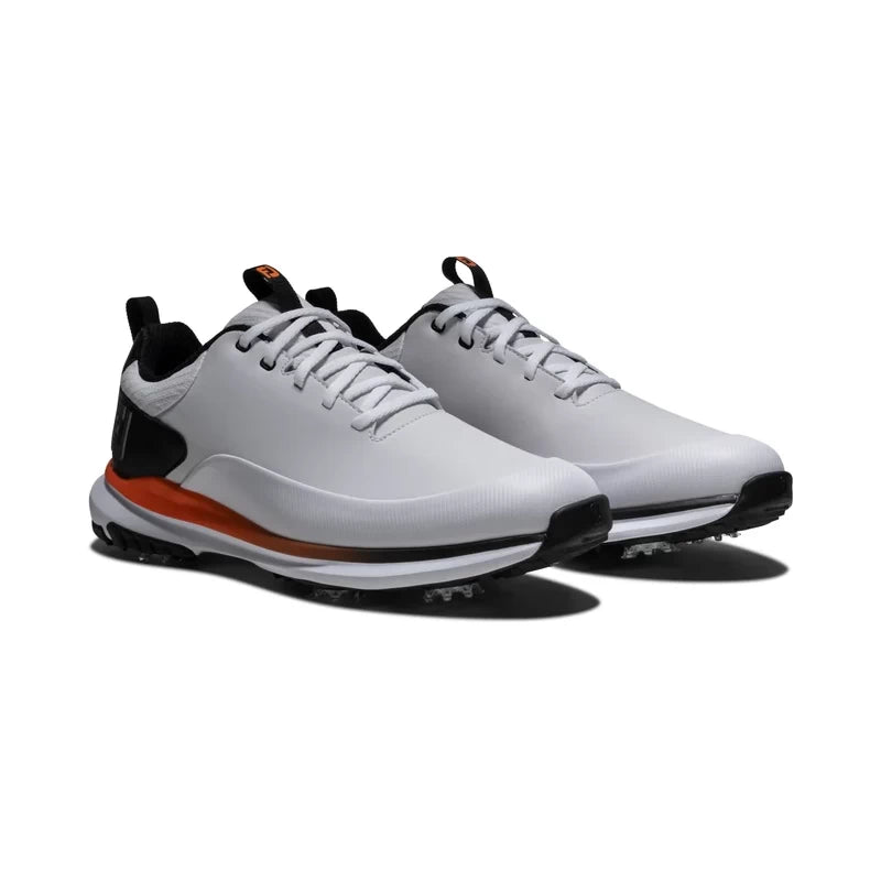 Footjoy Mens Tour Rival Golf Shoes White/Black/Orange 56970