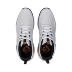 Footjoy Mens Tour Rival Golf Shoes White/Black/Orange 56970