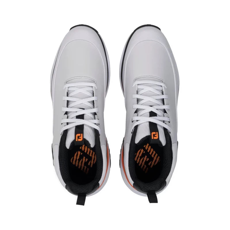 Footjoy Mens Tour Rival Golf Shoes White/Black/Orange 56970