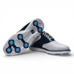 Footjoy Mens Traditions Golf Shoes White/Navy/Blue 57981