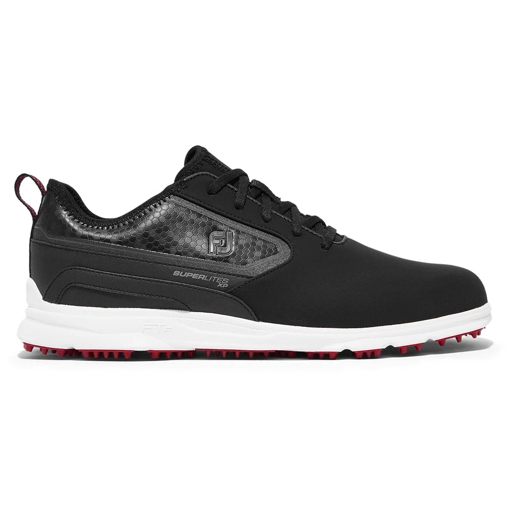 Footjoy Mens Superlites XP Golf Shoes Black/White/Red 58094