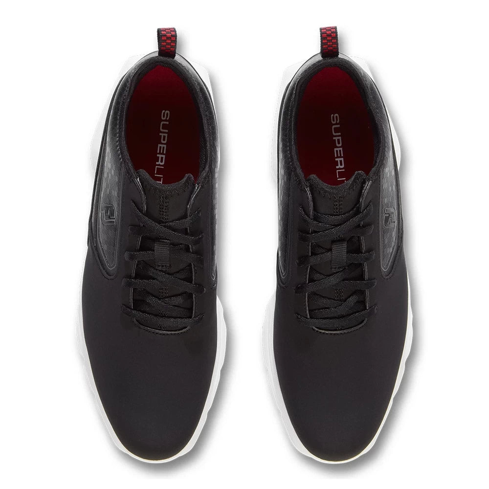 Footjoy Mens Superlites XP Golf Shoes Black/White/Red 58094